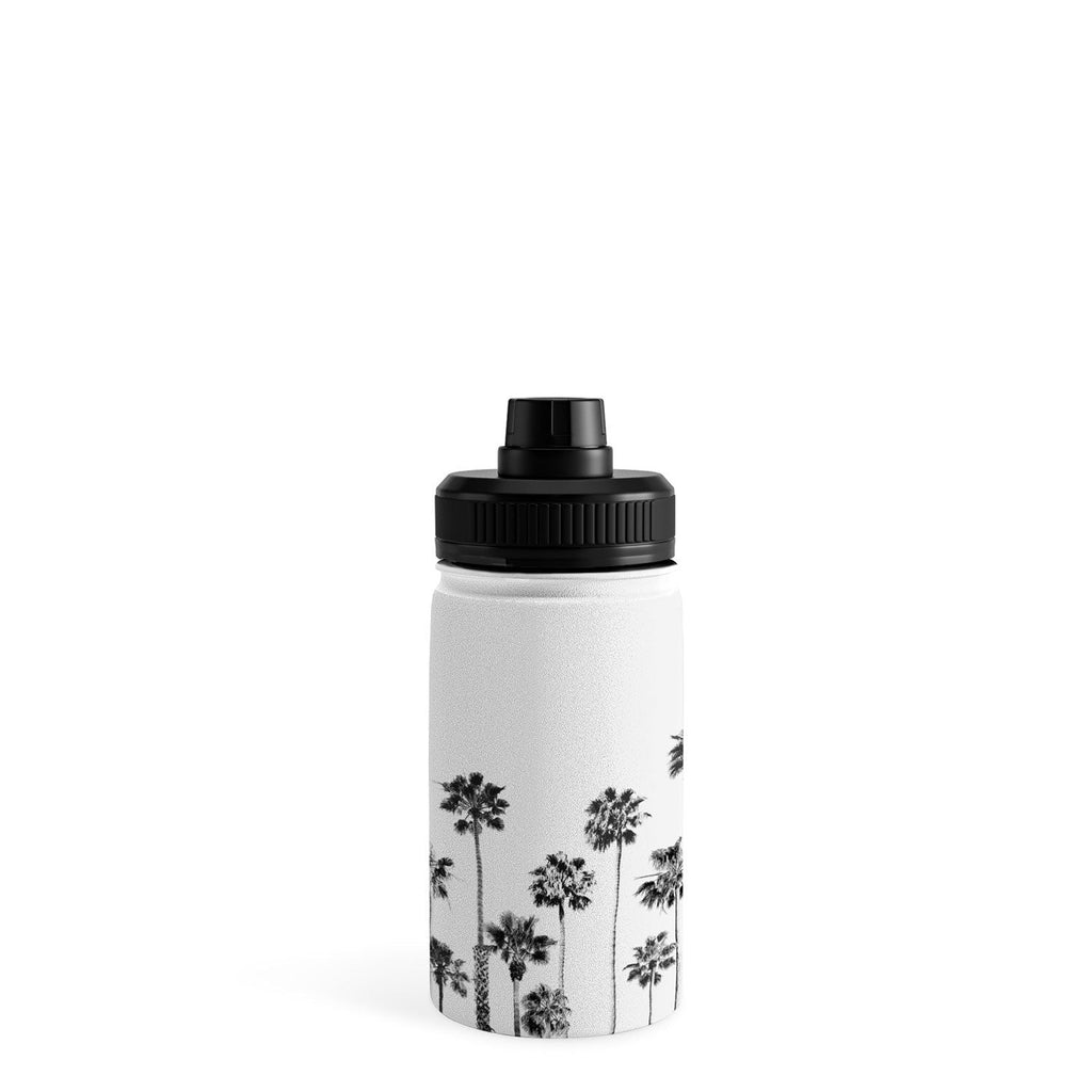 Gal Design Black And White Palms Water Bottle