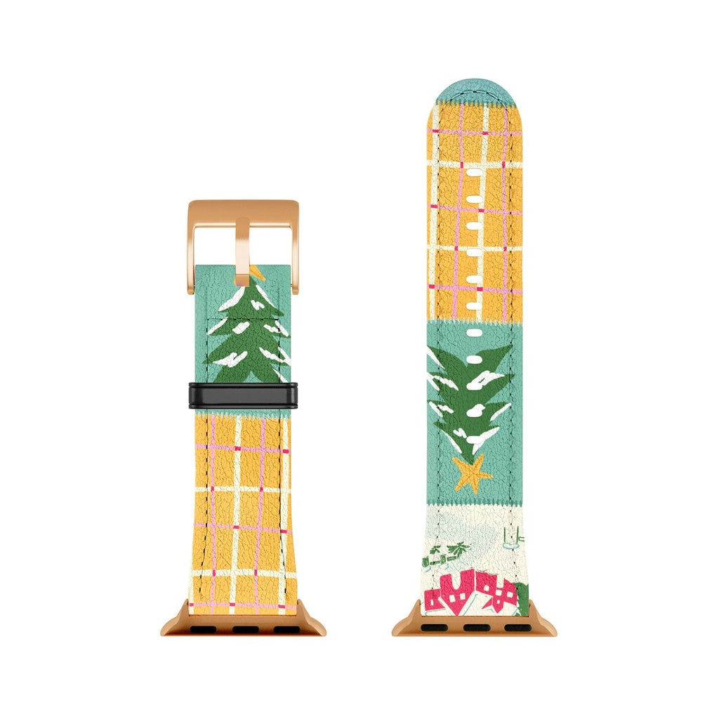 LouBruzzoni Cozy Christmas Patchwork Apple Watch Band