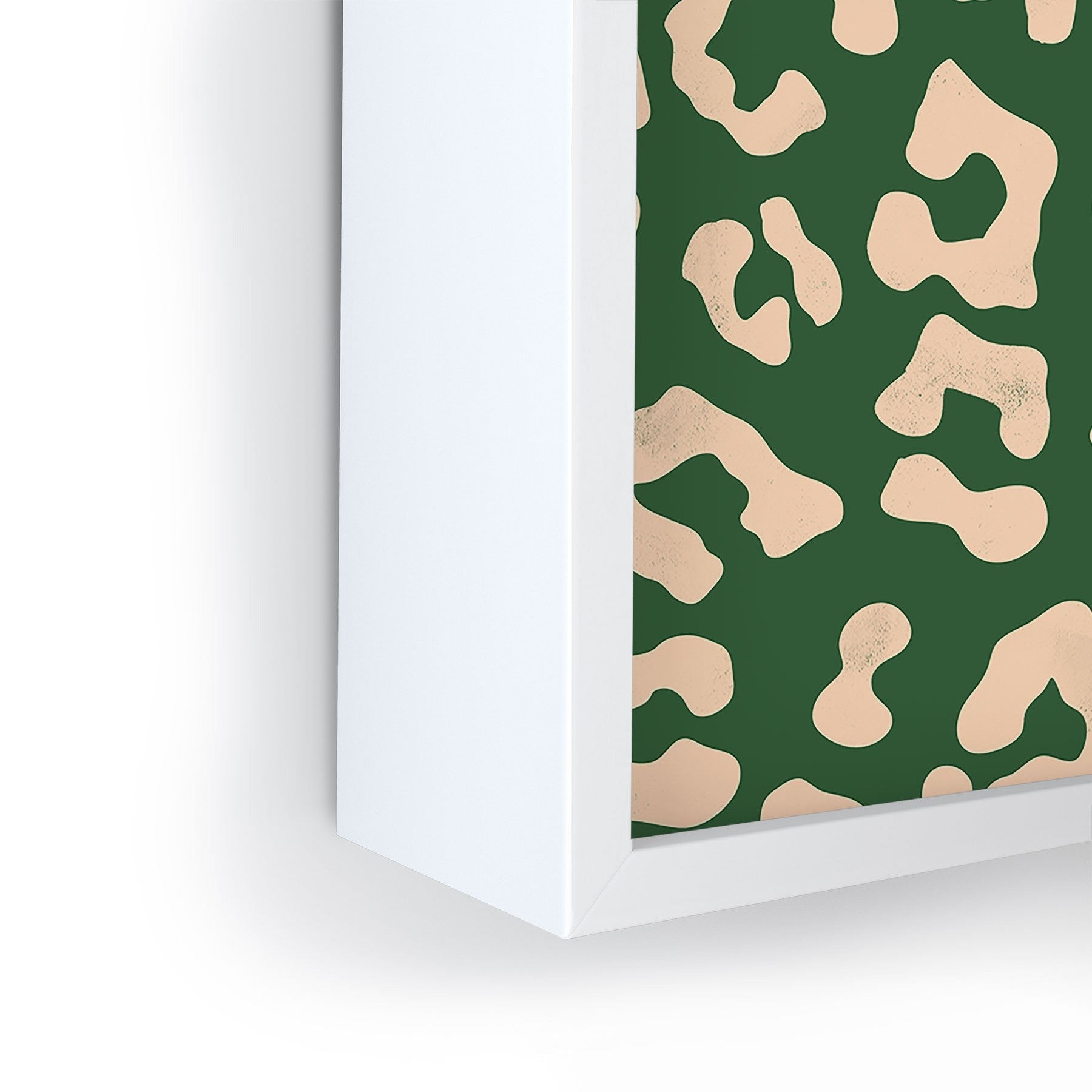 Avenie BR Cheetah Print In Green Framed Mini Art Print