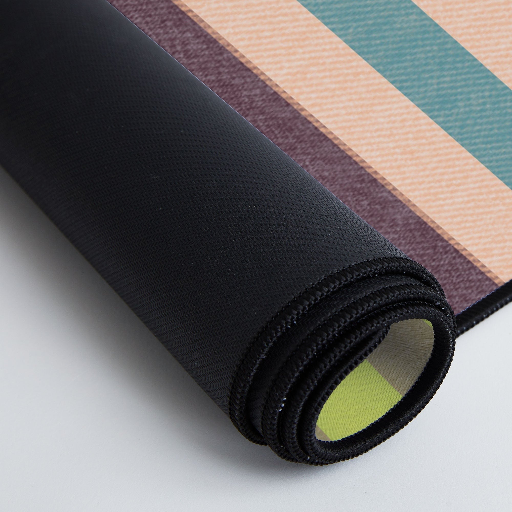 Marta Barragan Camarasa Colorful Stripe Delight Desk Mat