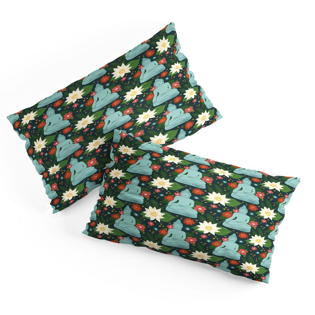 Design by Spark Meditating Lotus Buddha Pillow Shams