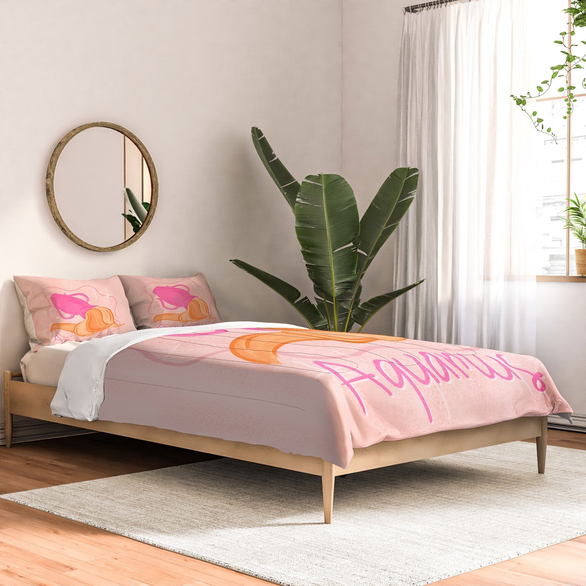 Little Om Zodiac Sign Aquarius Comforter