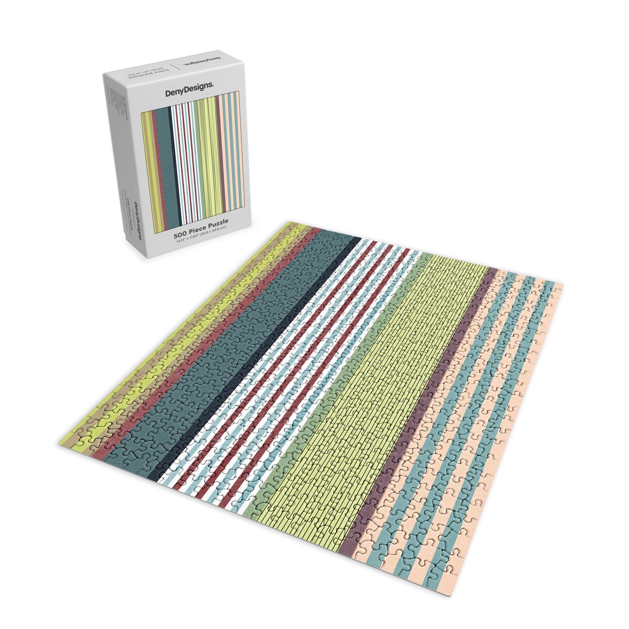 Marta Barragan Camarasa Colorful Stripe Delight Puzzle