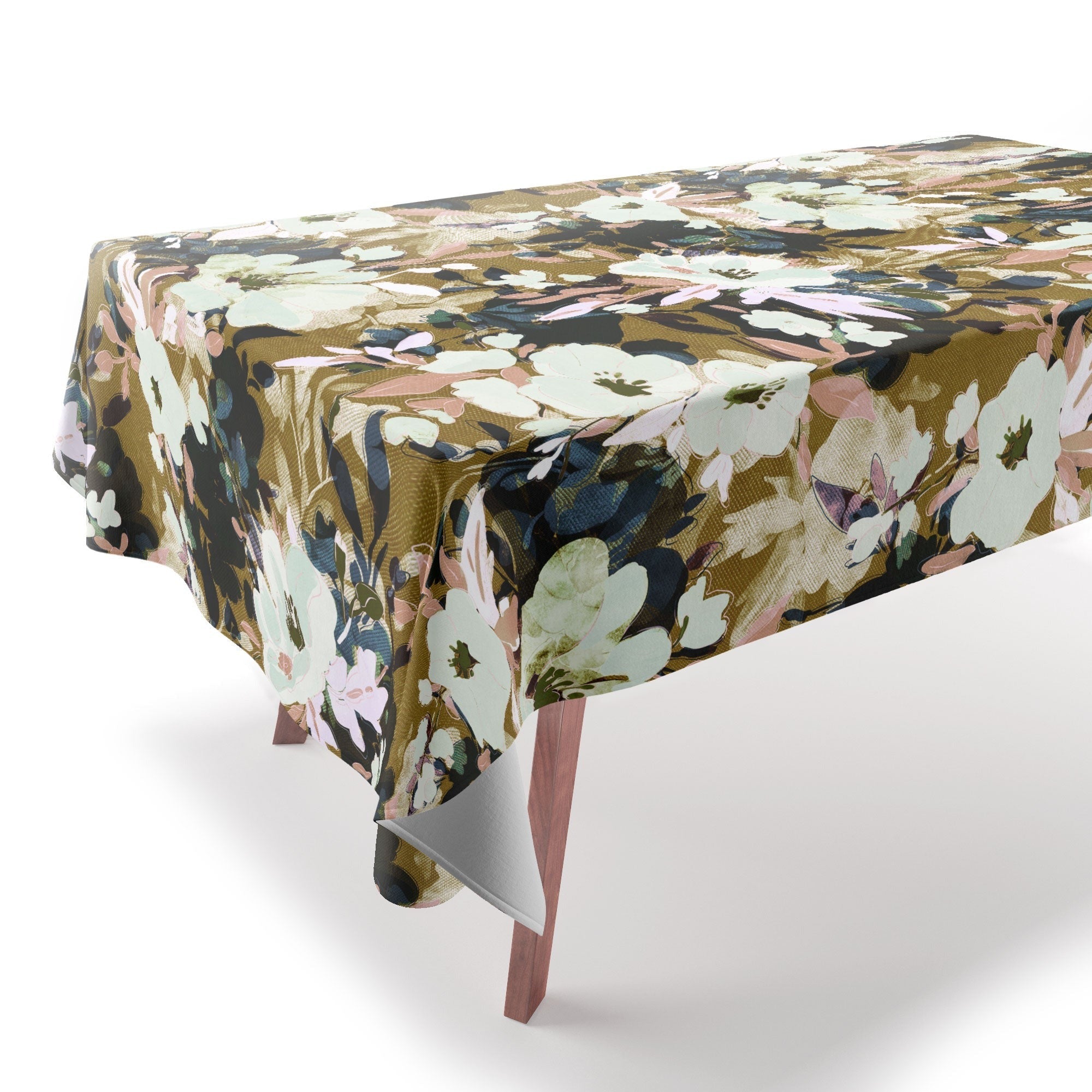 Marta Barragan Camarasa Romantic Floral Fusion Tablecloth