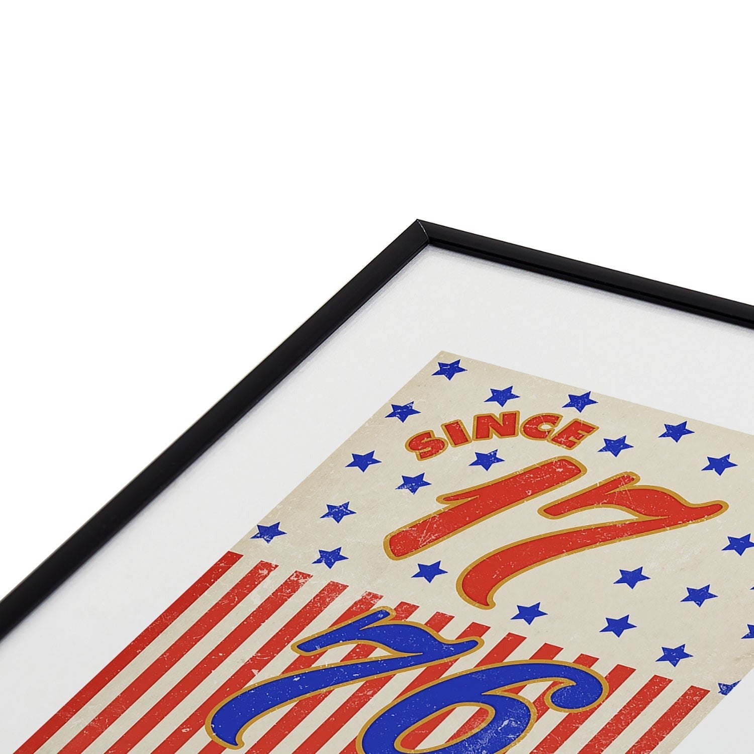 DENY Designs 1776 Stars Metal Framed Art Print