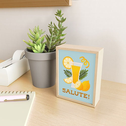 Jessica Molina Limoncello Cocktail Framed Mini Art Print