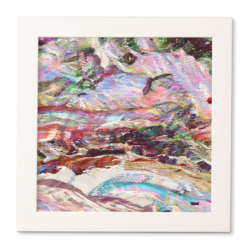 83 Oranges Sequin Haze Framed Wall Art