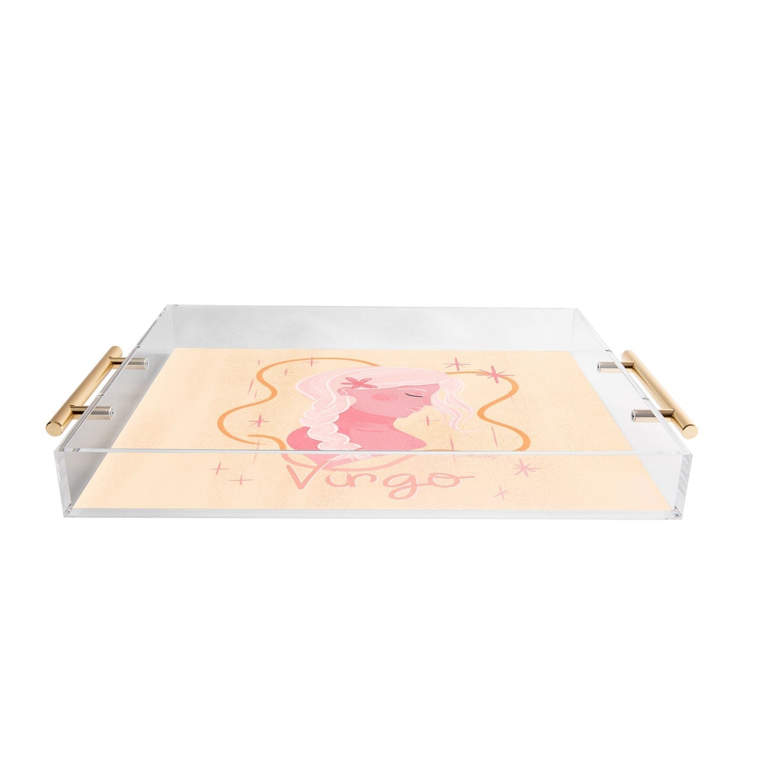 Little Om Zodiac Sign Virgo Acrylic Tray
