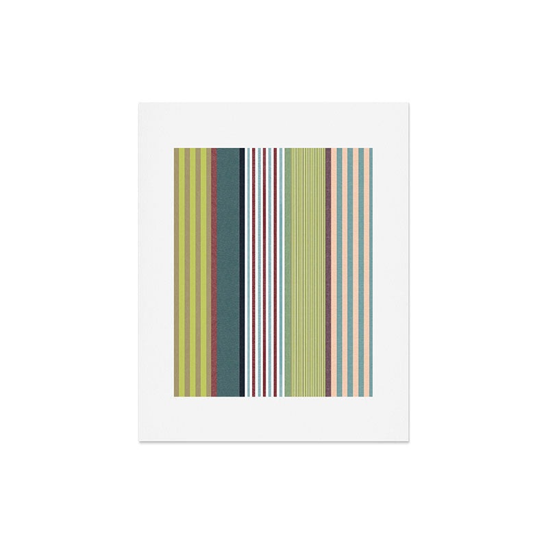 Marta Barragan Camarasa Colorful Stripe Delight Art Print