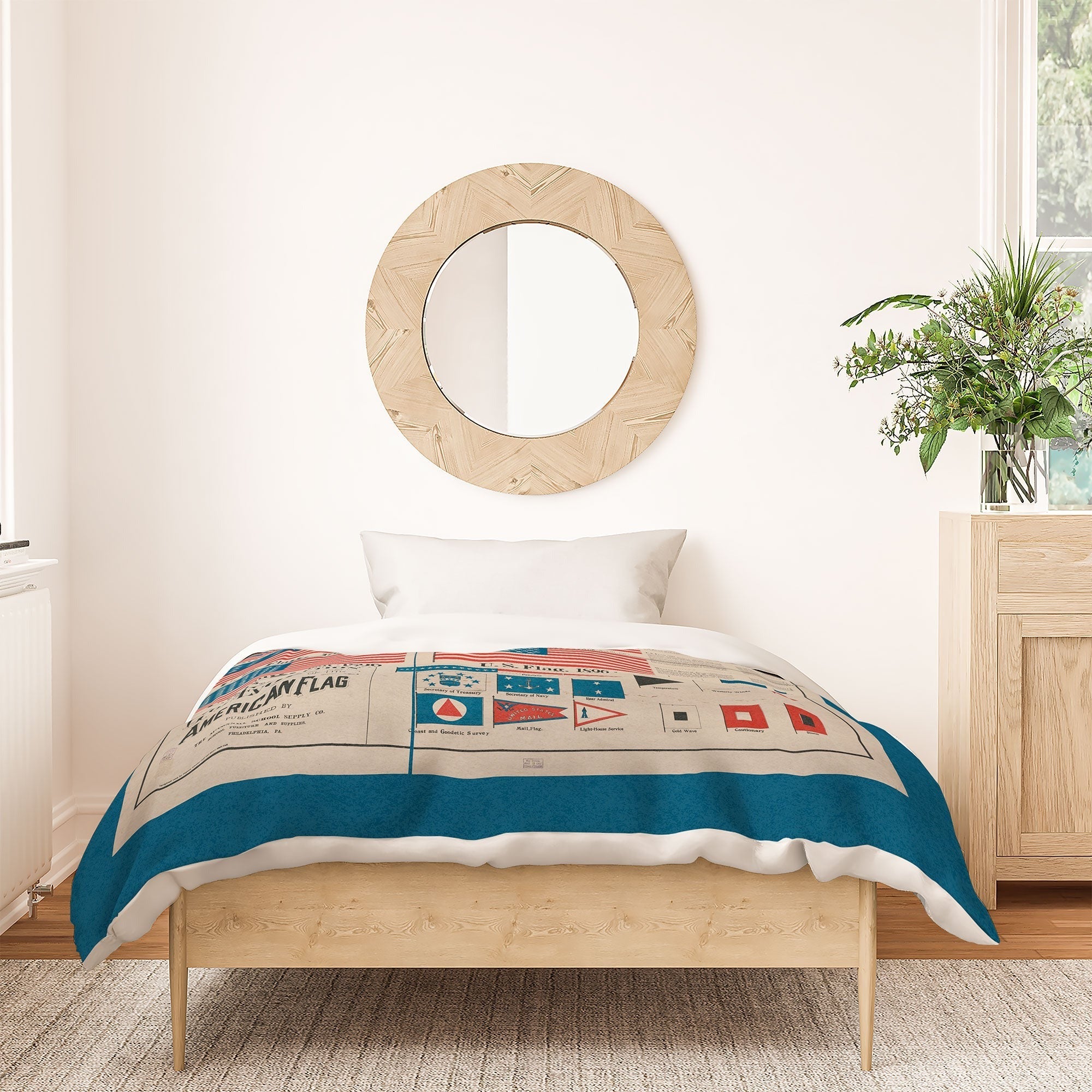 DENY Designs Goff s Evolution of the American Flag Duvet Cover