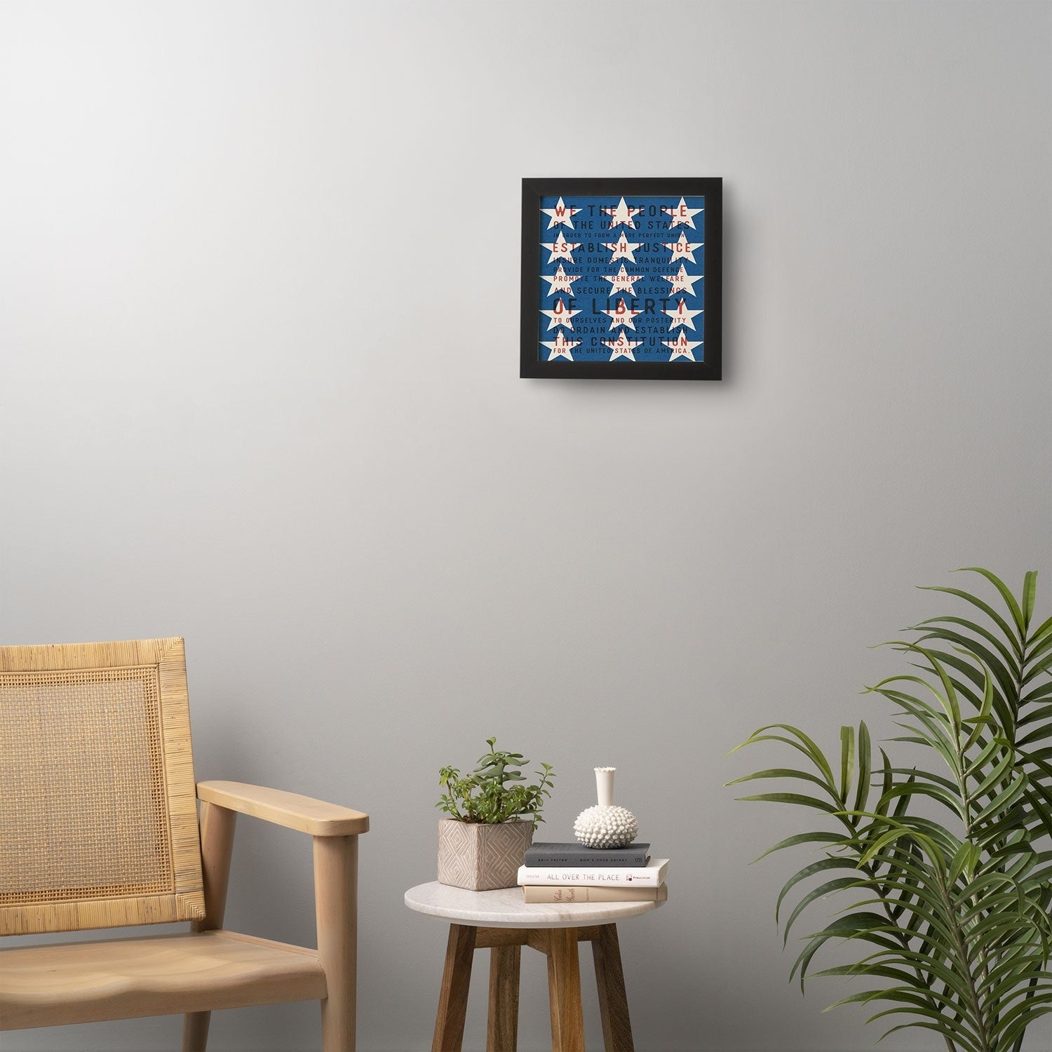 DENY Designs Starred Preamble Framed Wall Art