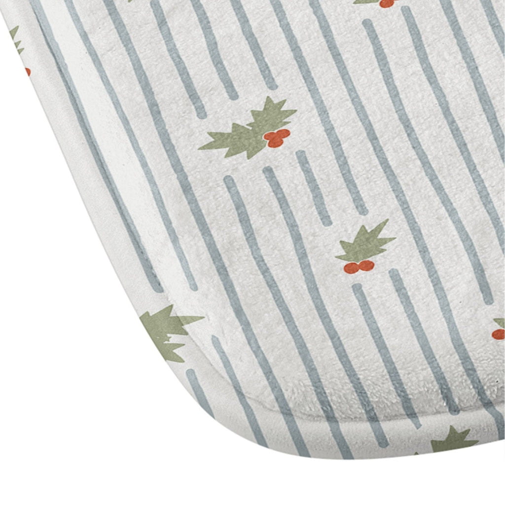 CoastL Studio Hand Drawn Holly Stripe Memory Foam Bath Mat