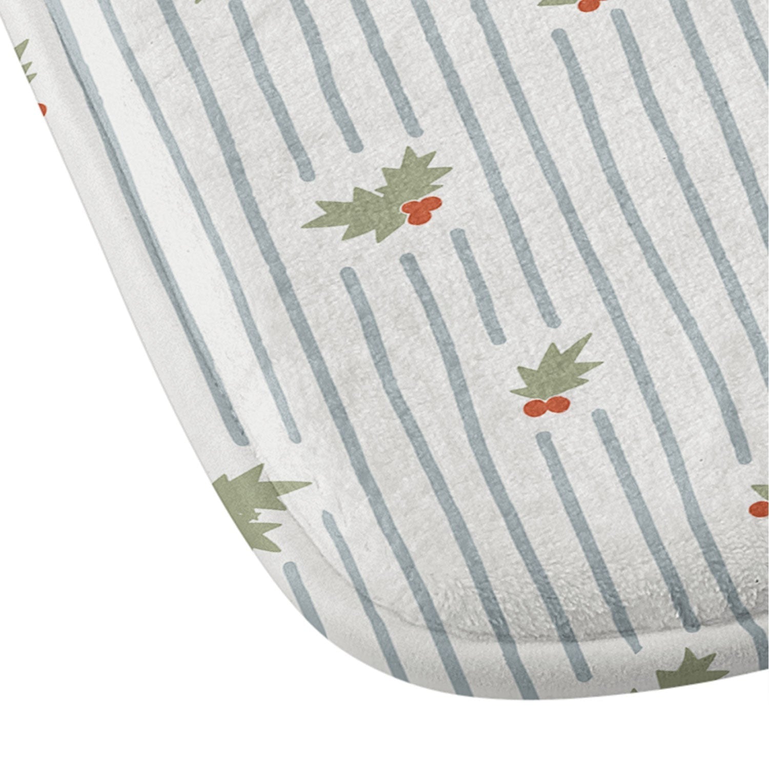 CoastL Studio Hand Drawn Holly Stripe Memory Foam Bath Mat