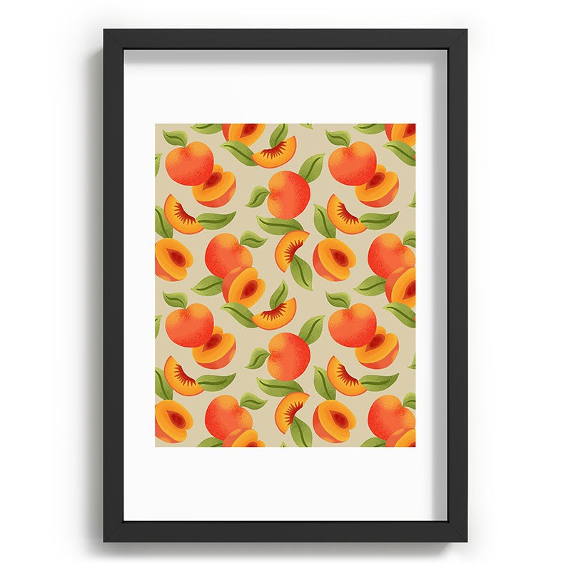 Jessica Molina Peach Pattern Recessed Framing Rectangle