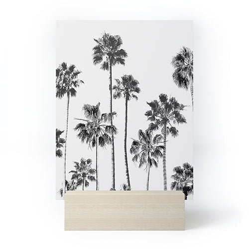 Gal Design Black And White Palms Mini Art Print