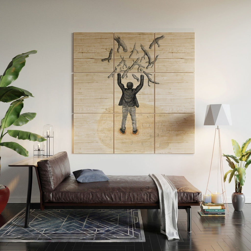 Coco de Paris Wood in the sky Wood Wall Mural