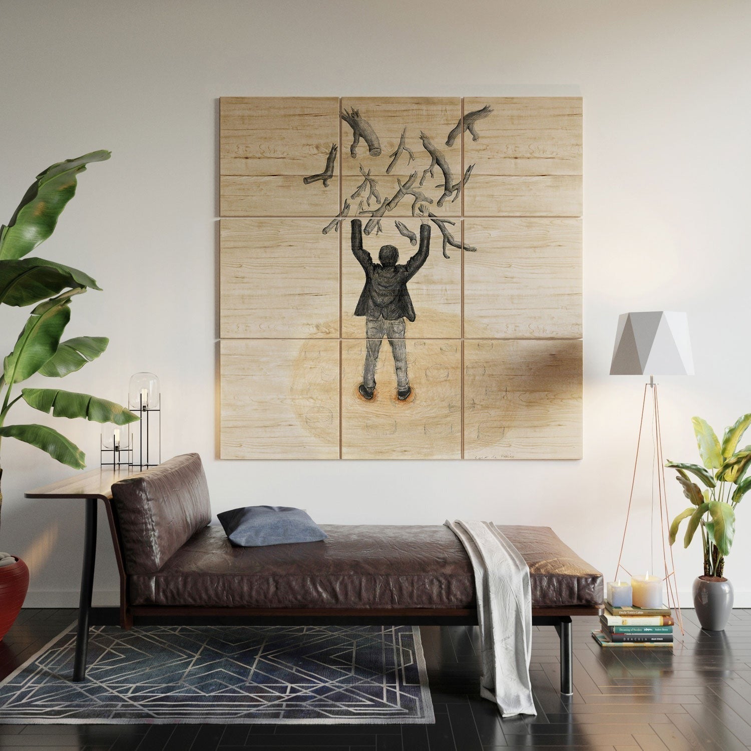 Coco de Paris Wood in the sky Wood Wall Mural