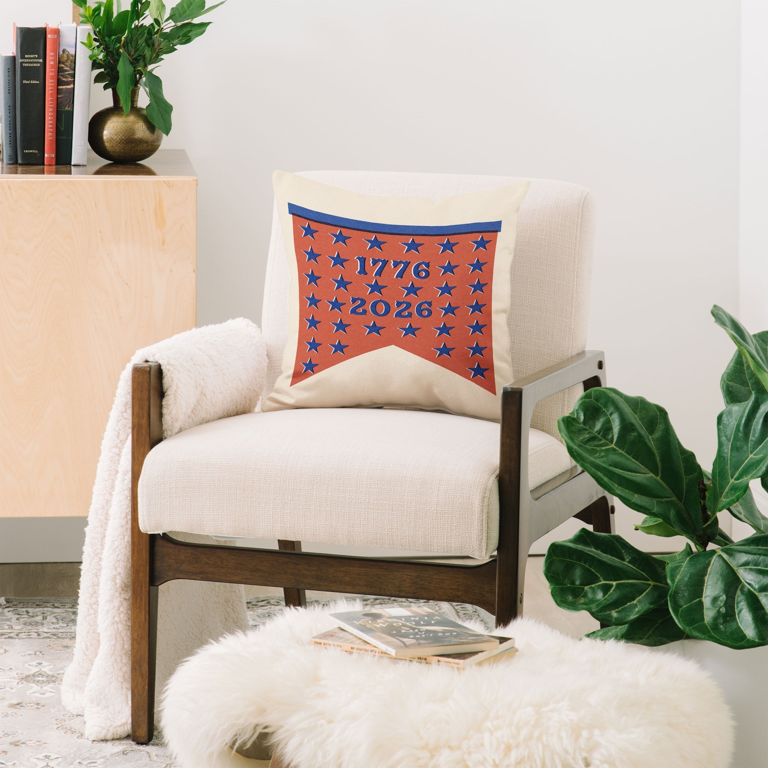 DENY Designs Star Banner Throw Pillow