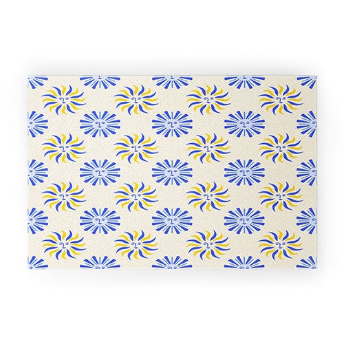 Design by Spark Dolce Vita Radial Sun Flames Welcome Mat