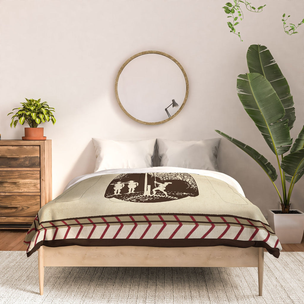 DENY Designs Flag Raisers Striped Square Comforter