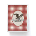 DENY Designs Gingham Eagle Framed Mini Art Print