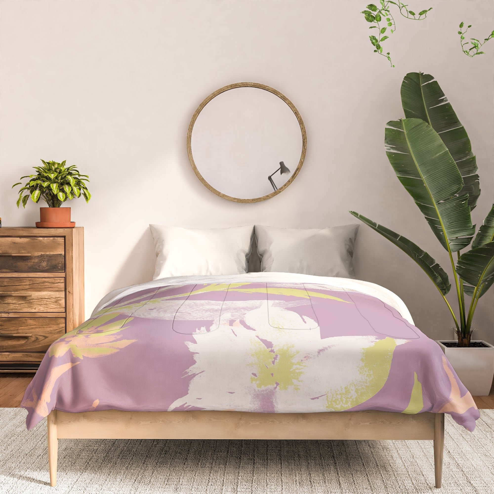 Gabriela Fuente Emma Lilac Floral Comforter