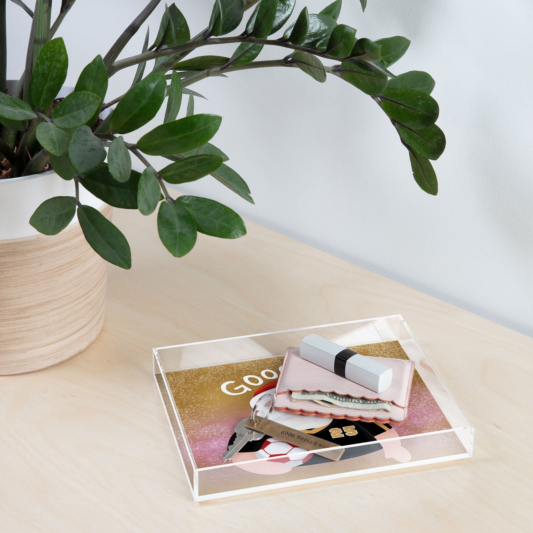 Design by Spark Sporty Soccer Santa Acrylic Tray