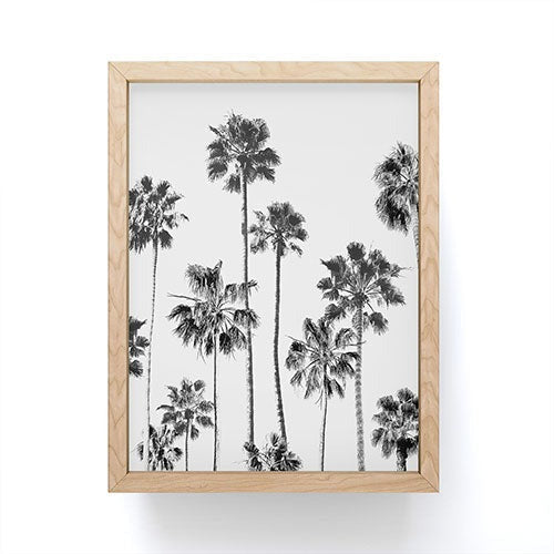Gal Design Black And White Palms Framed Mini Art Print