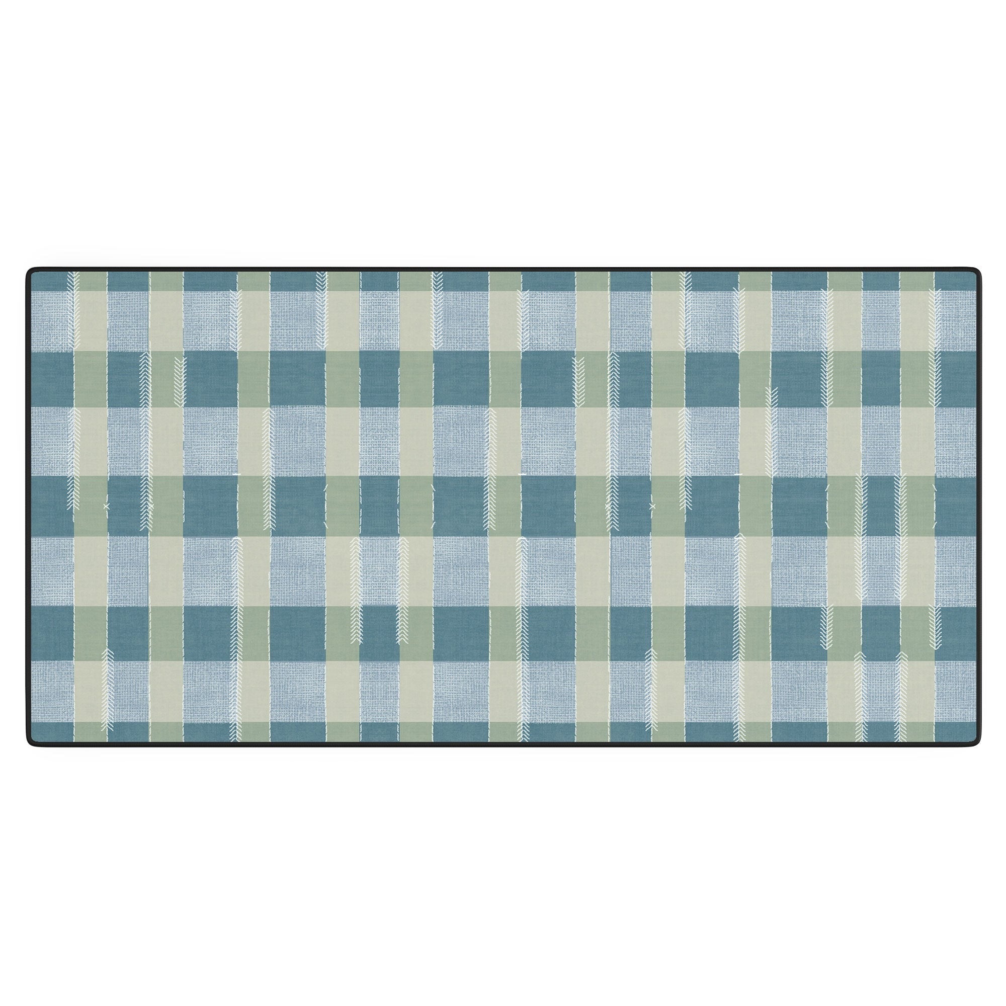 Marta Barragan Camarasa Country Style Checks Desk Mat