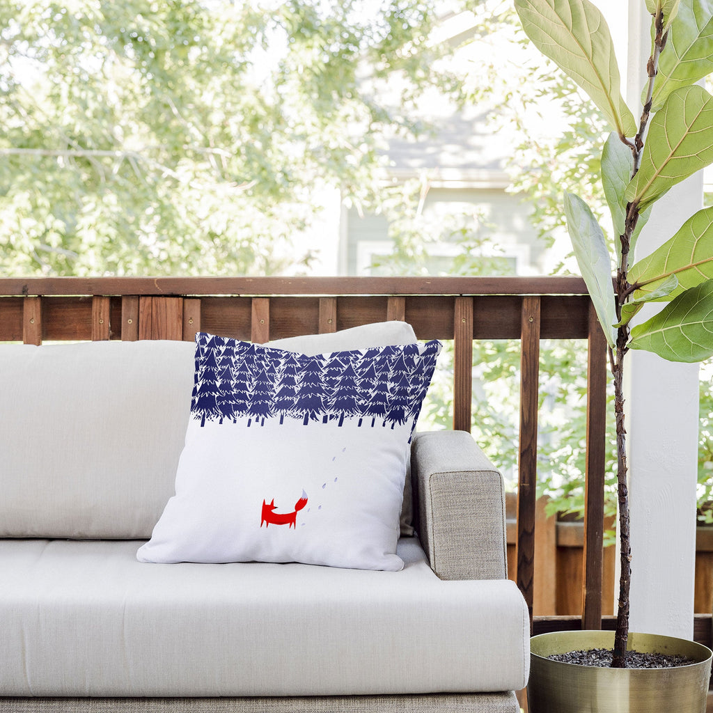 Robert Farkas Alone In The Forest Outdoor Throw Pillow