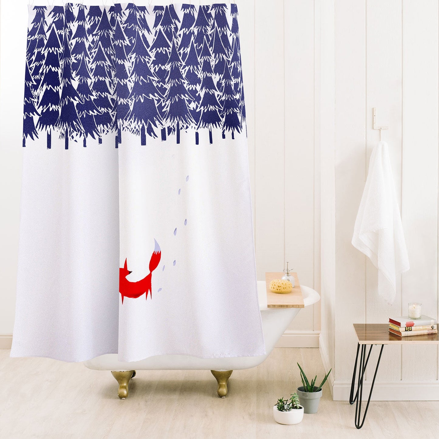 Robert Farkas Alone In The Forest Shower Curtain