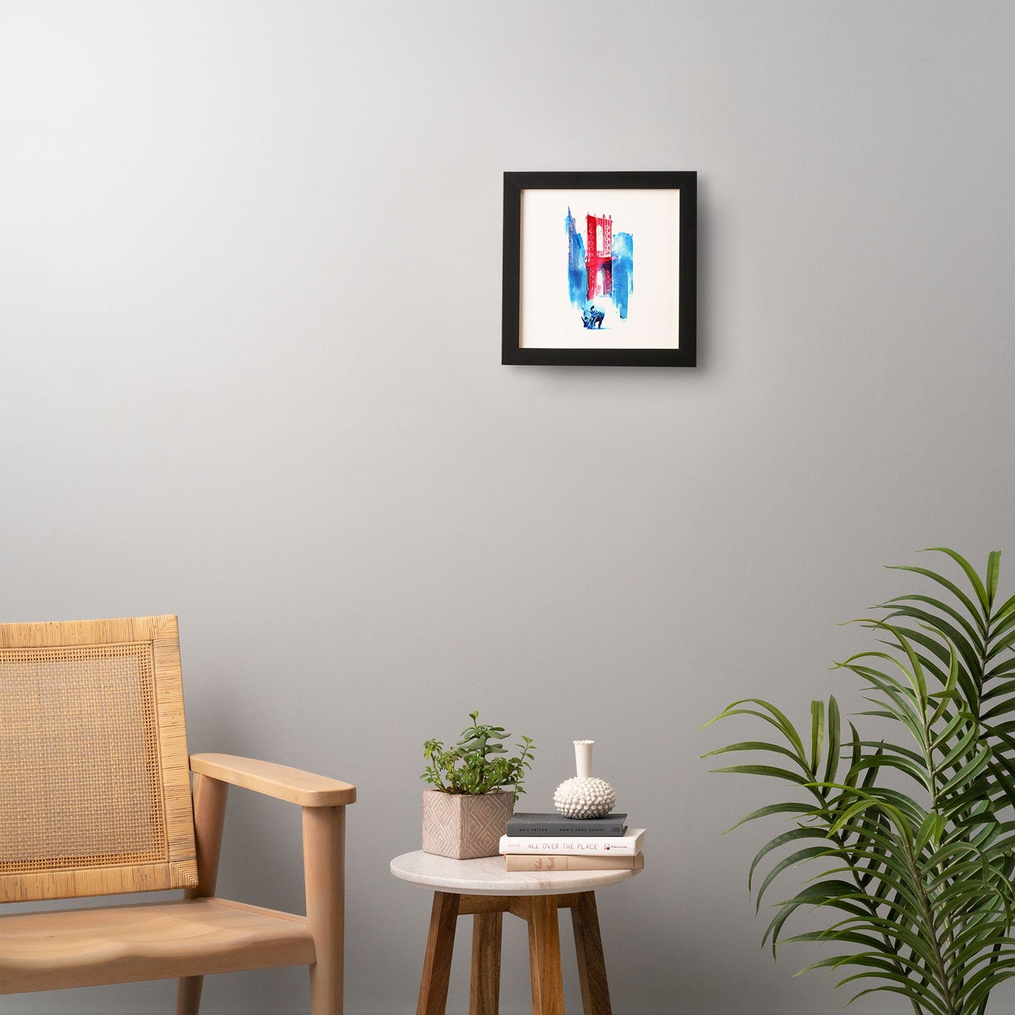 Robert Farkas Manhattan Bridge Framed Wall Art