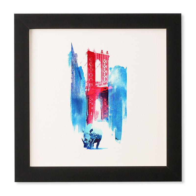 Robert Farkas Manhattan Bridge Framed Wall Art