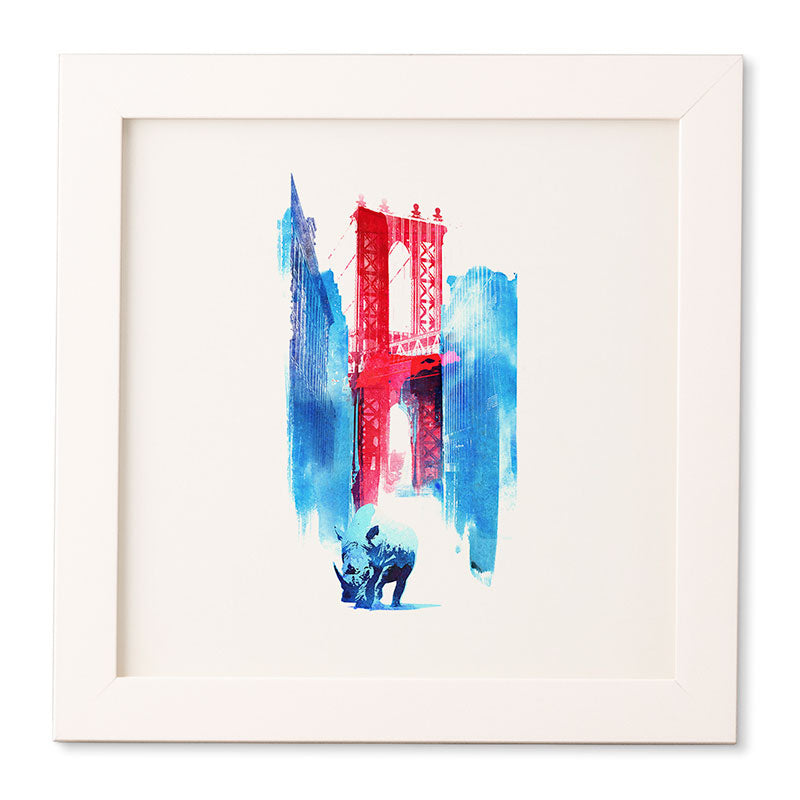 Robert Farkas Manhattan Bridge Framed Wall Art