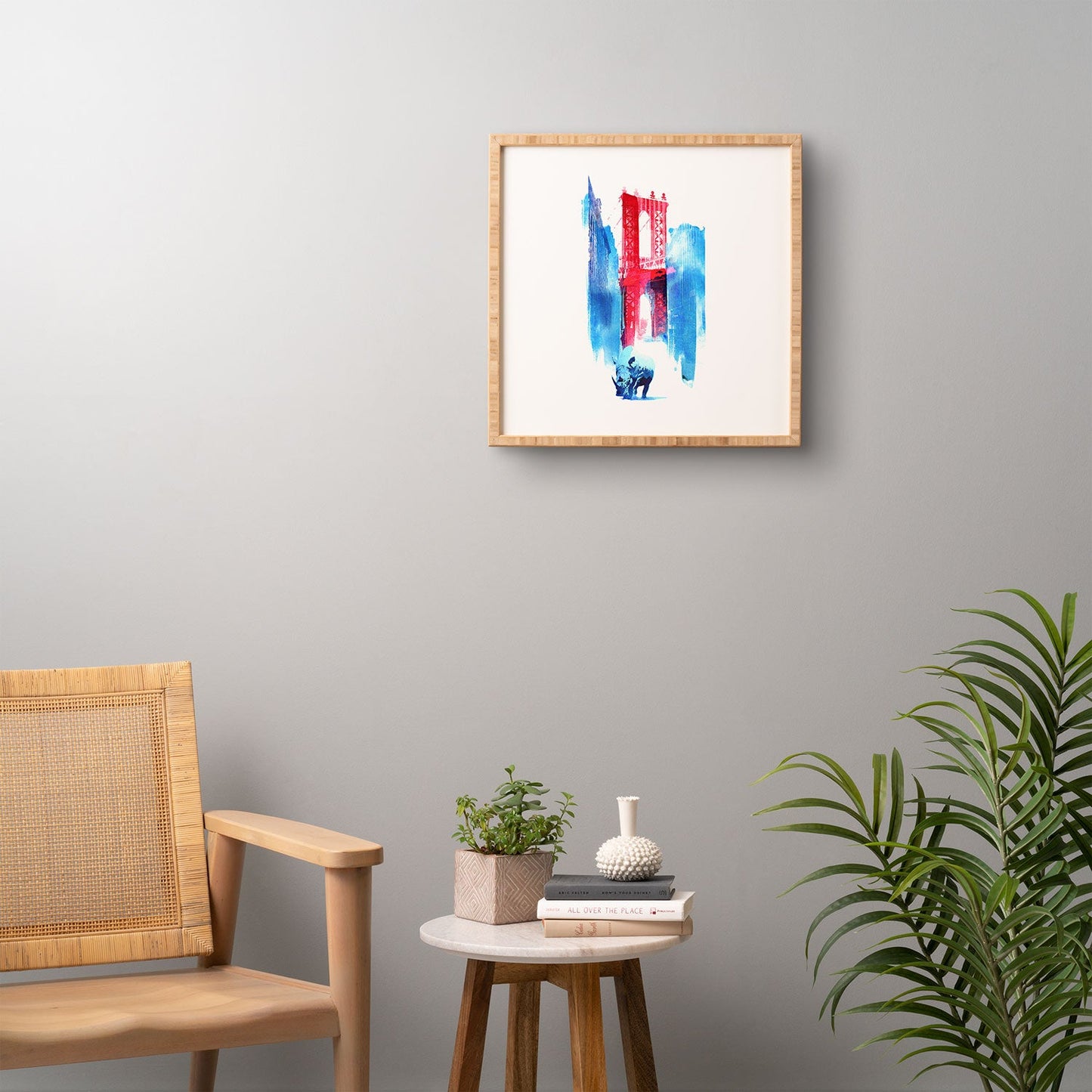 Robert Farkas Manhattan Bridge Framed Wall Art