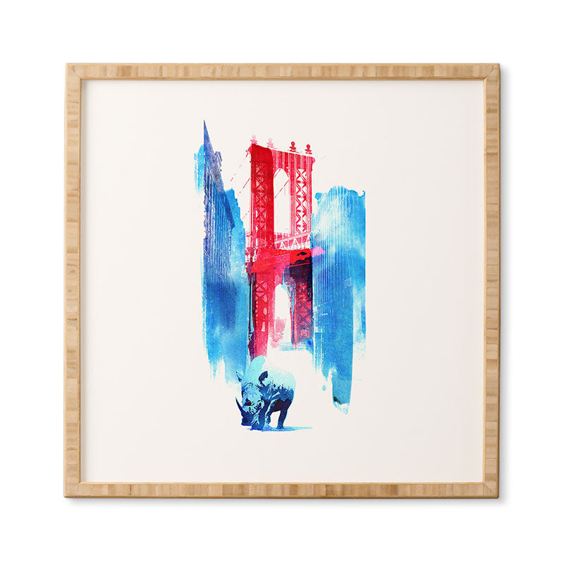 Robert Farkas Manhattan Bridge Framed Wall Art