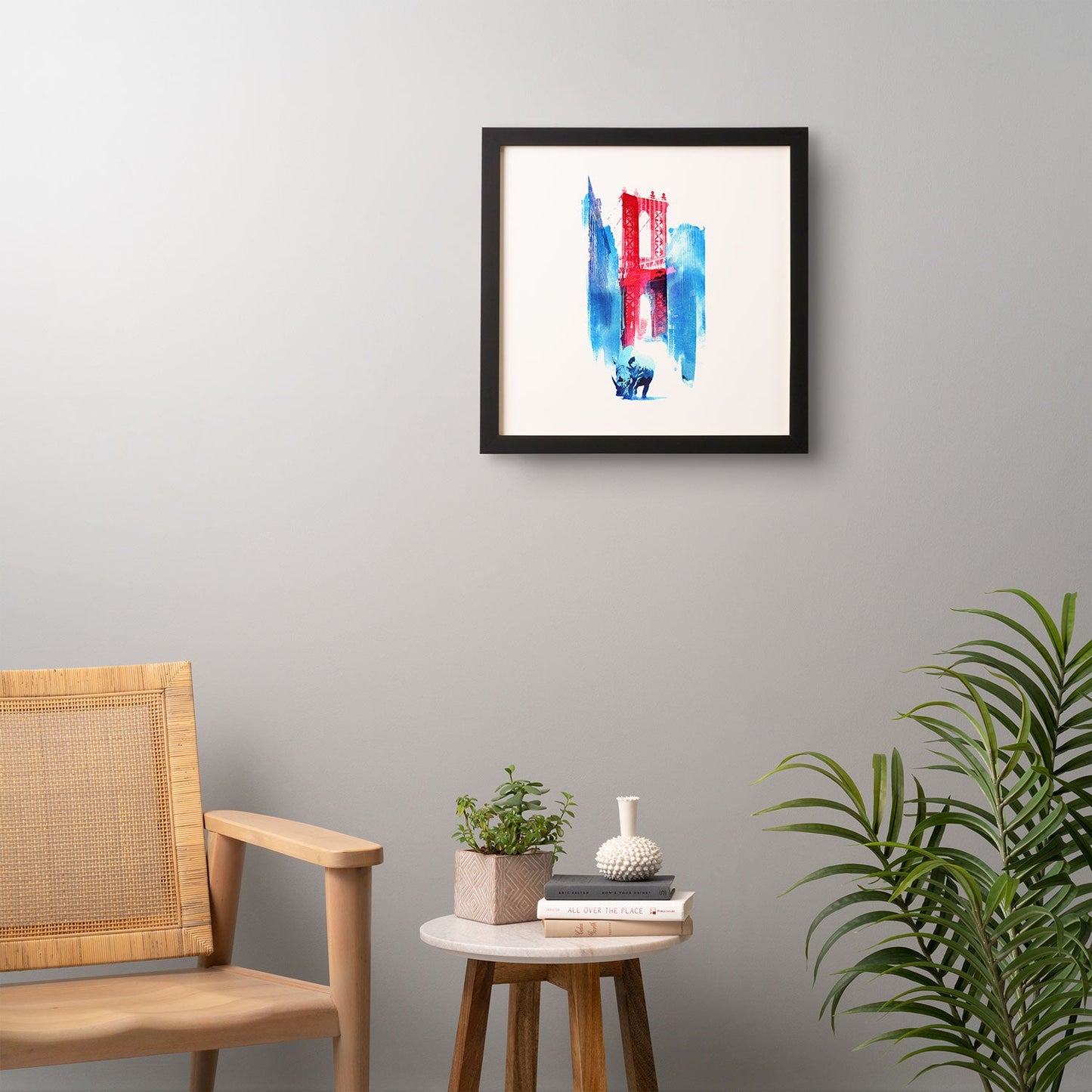 Robert Farkas Manhattan Bridge Framed Wall Art