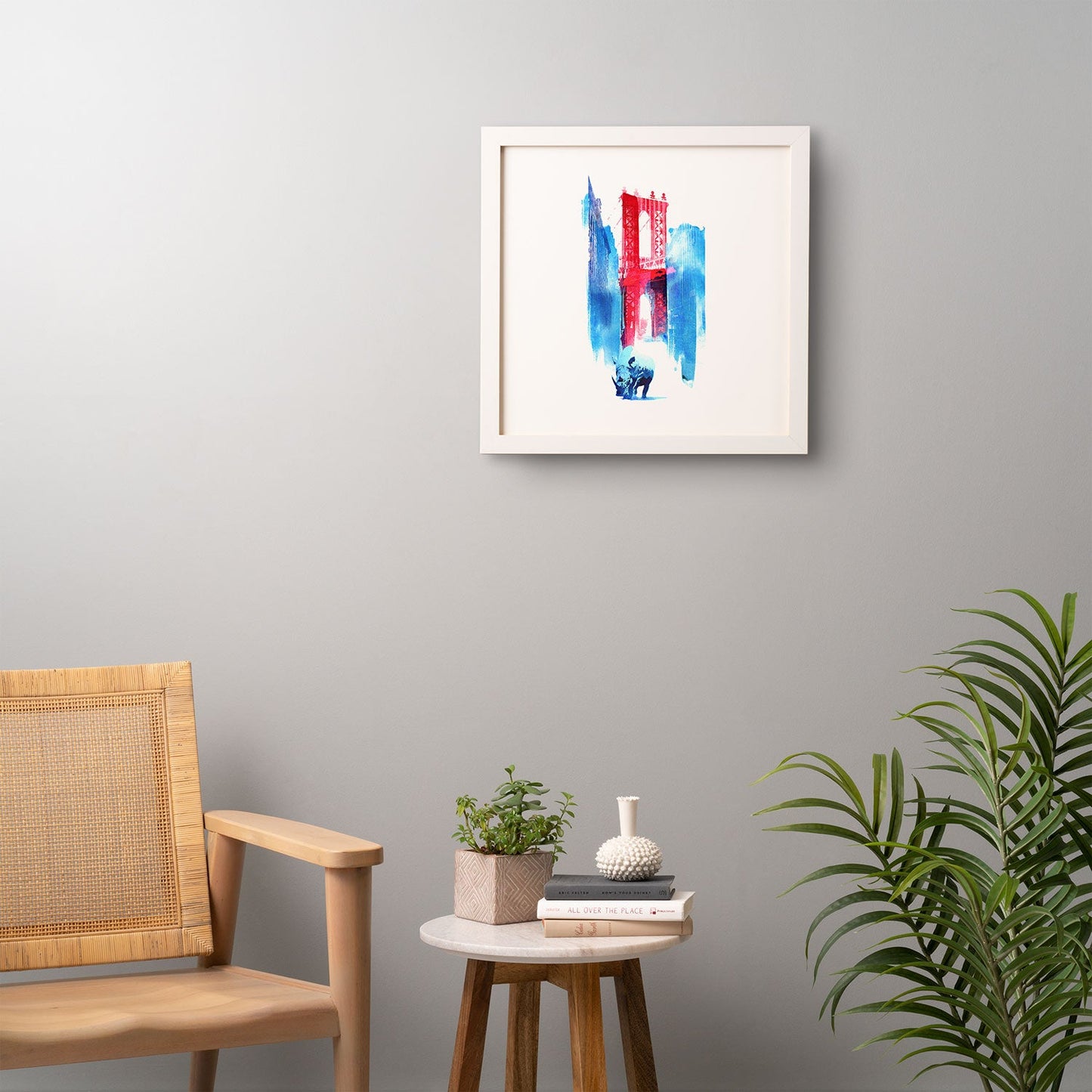 Robert Farkas Manhattan Bridge Framed Wall Art