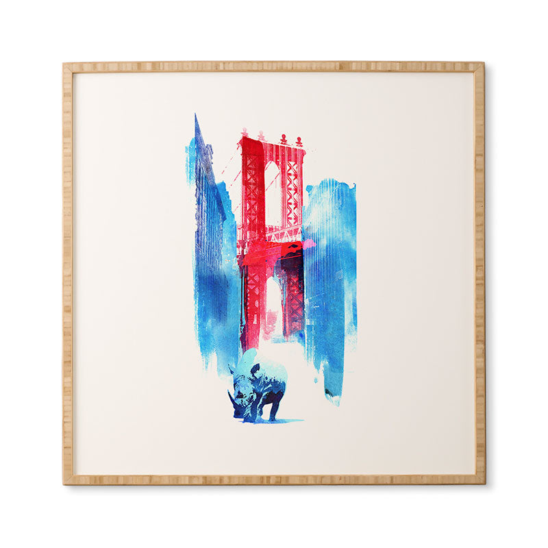 Robert Farkas Manhattan Bridge Framed Wall Art