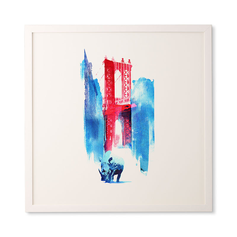 Robert Farkas Manhattan Bridge Framed Wall Art