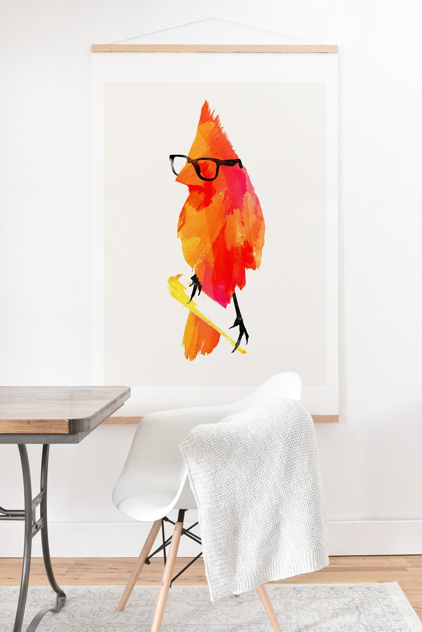 Robert Farkas Punk Bird Art Print And Hanger