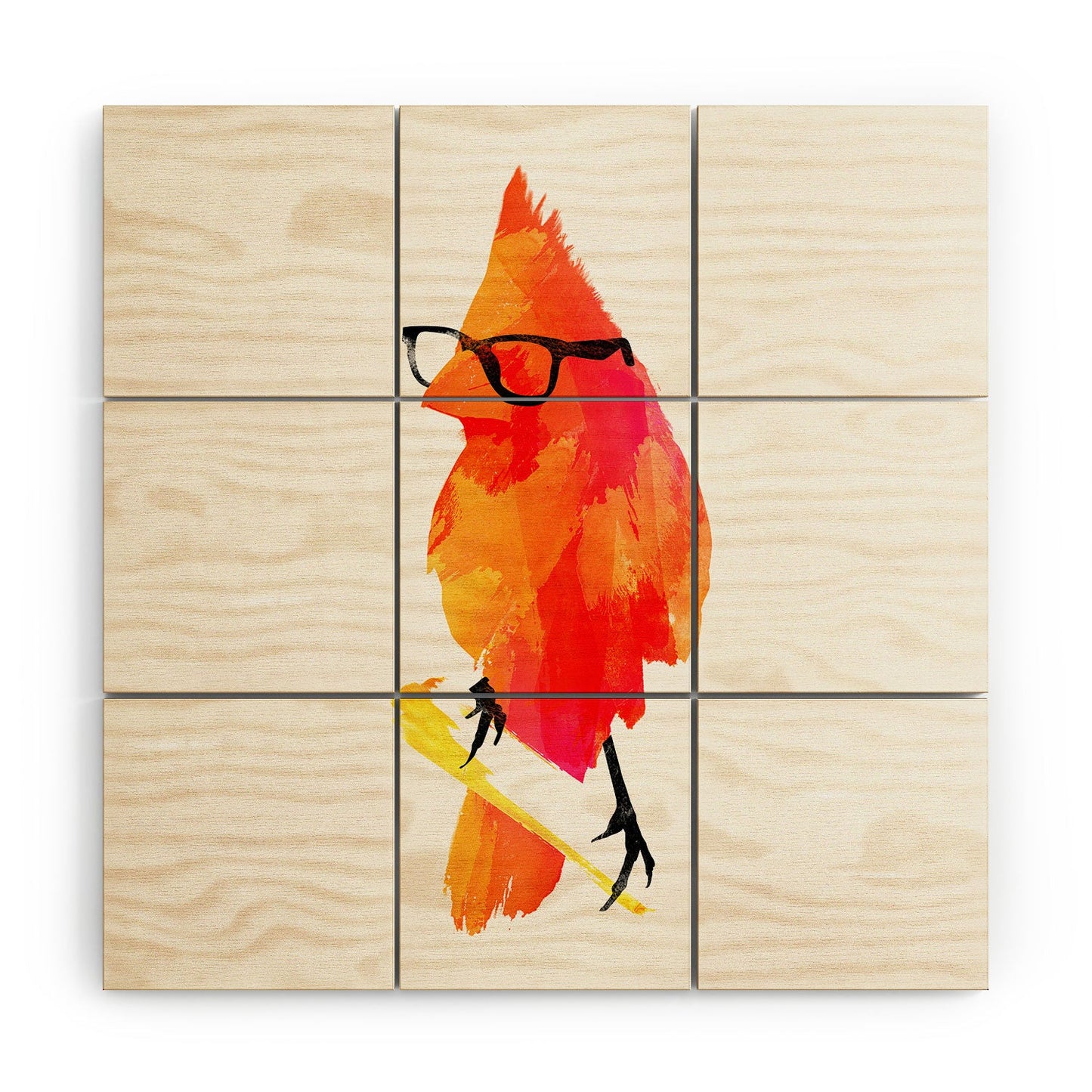 Robert Farkas Punk Bird Wood Wall Mural