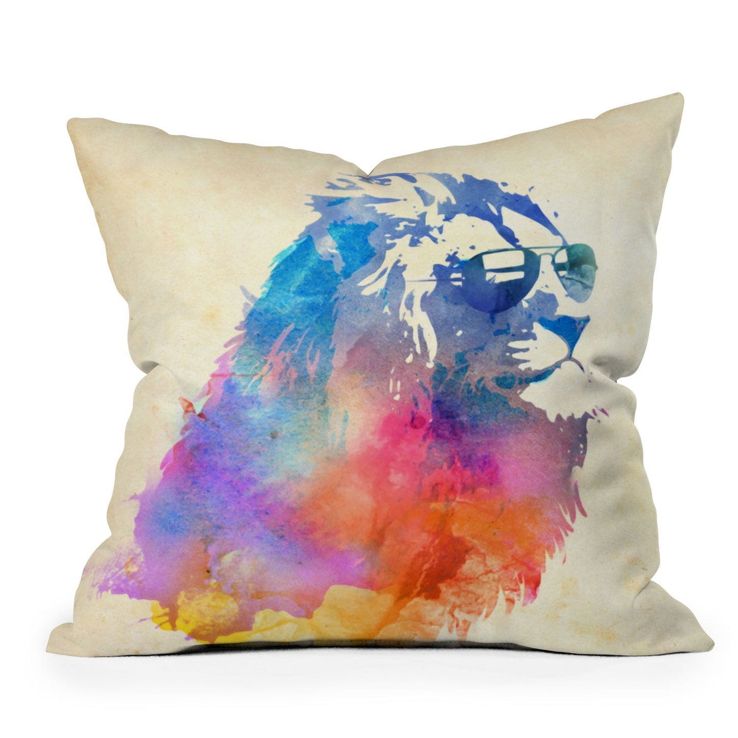 Robert Farkas Sunny Leo Throw Pillow