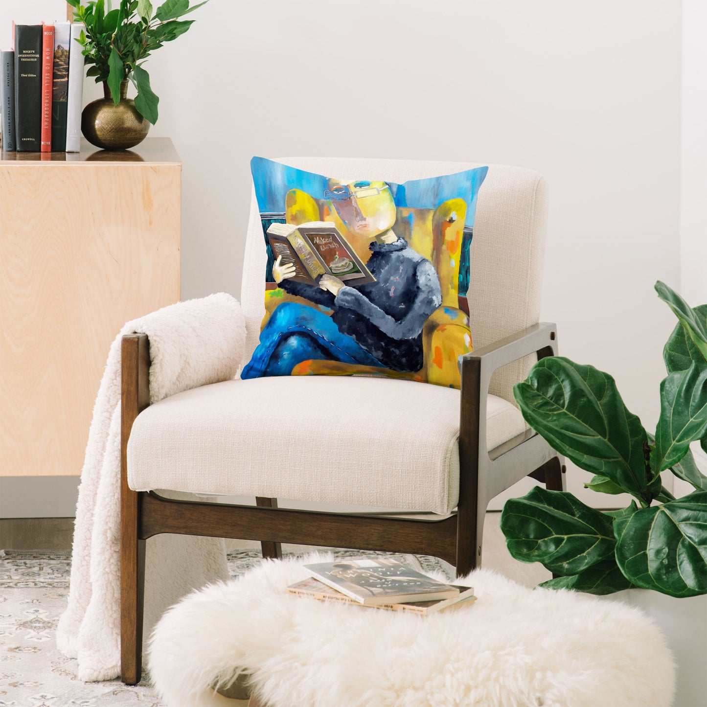Robin Faye Gates At The End Of The Fork Throw Pillow