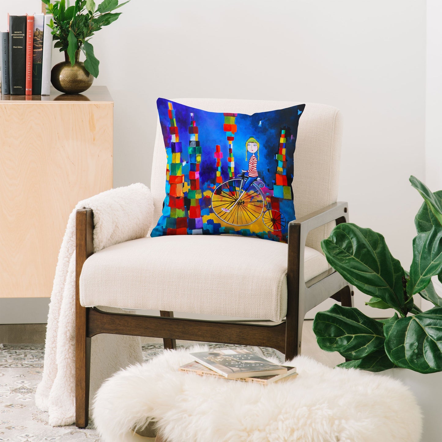 Robin Faye Gates Out Of Bounds Throw Pillow