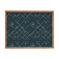 Little Om Starry Web navy Rectangular Tray