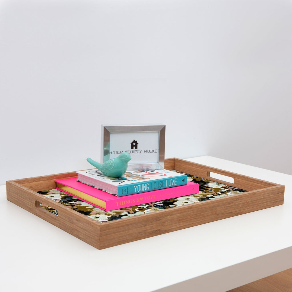 Marta Barragan Camarasa Romantic Floral Fusion Rectangular Tray