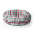 Lisa Argyropoulos Merry Vintage Plaid Floor Pillow Round