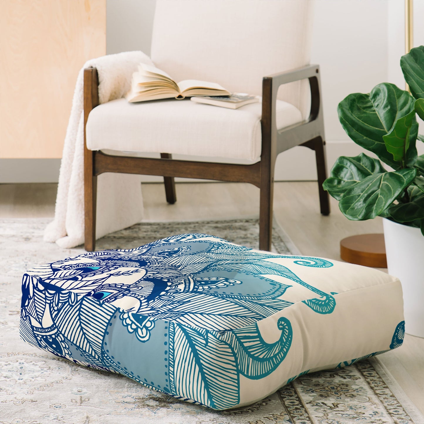 RosebudStudio Clarity Floor Pillow Square