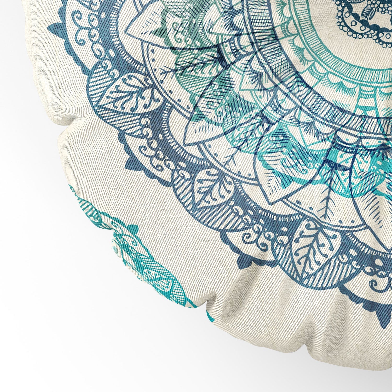 RosebudStudio Mandala Floor Pillow Round